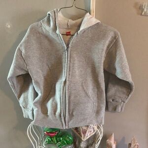 Hanes Kids Gray Zip-Up Hoodie